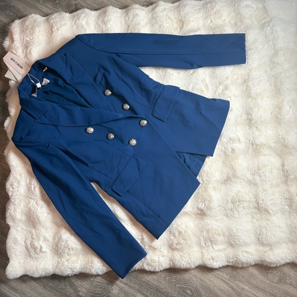 Veronica Beard miller Dickey jacket in cerulean - 6 nwt - Picture 2 of 5